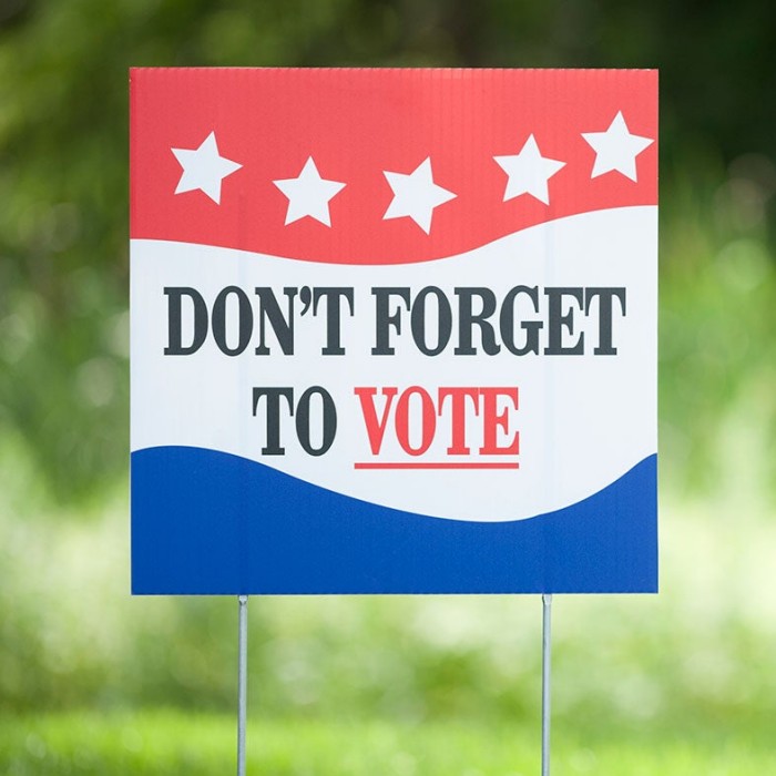 Why Corrugated Plastic Yard Signs Are Perfect for Political Campaigns