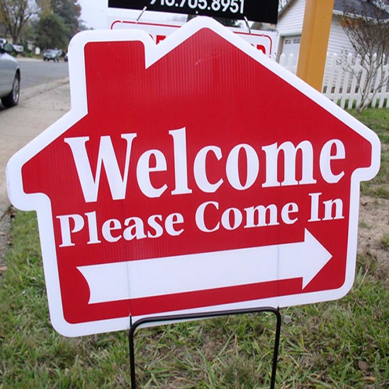 Corrugated Plastic Open House Signs for Realtors